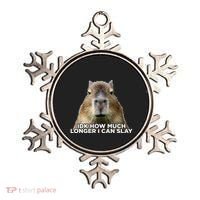 Idk How Much Longer I Can Slay Capybara Sarcastic Dank Meme Ornament thumb 0