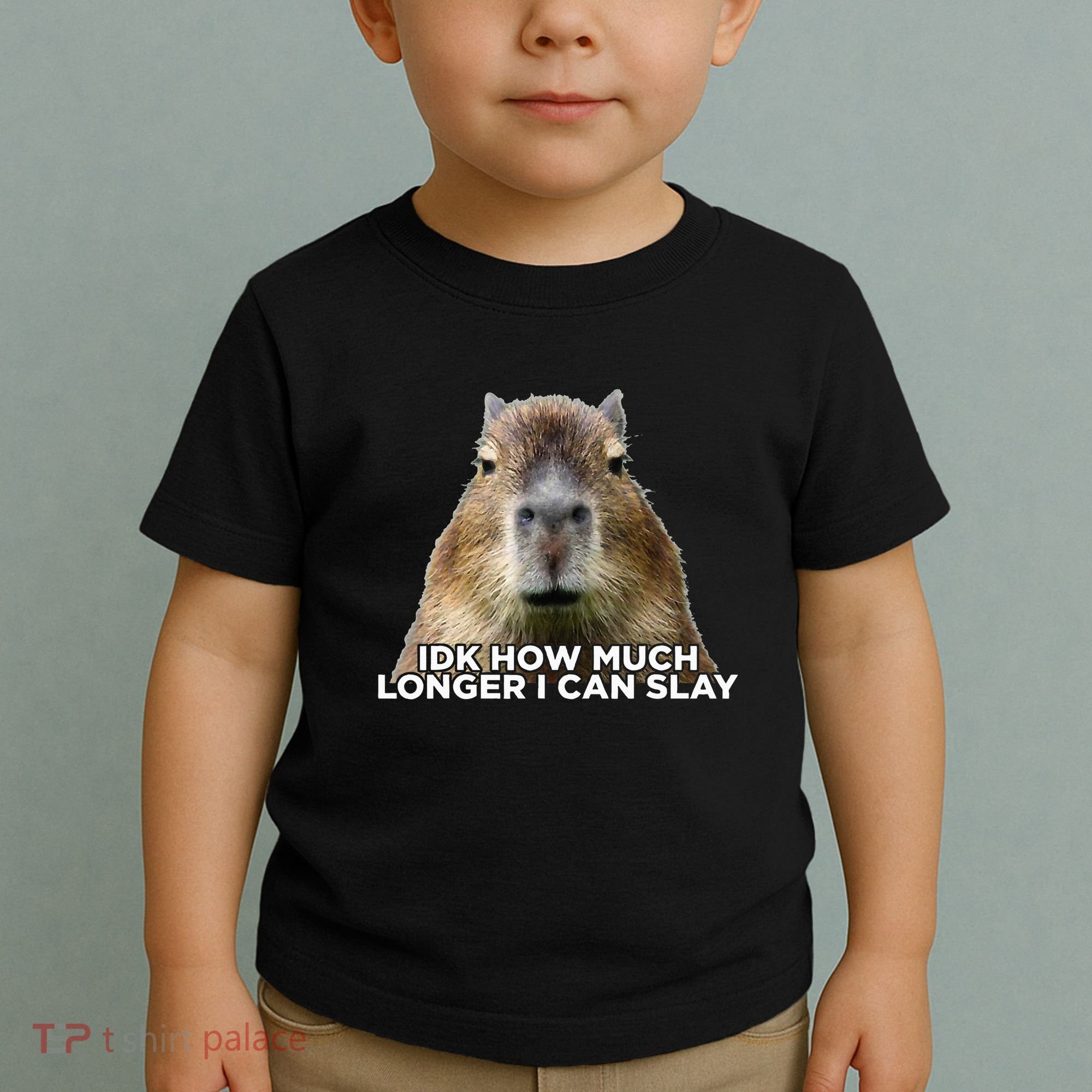 Idk How Much Longer I Can Slay Capybara Sarcastic Dank Meme Toddler T-Shirt