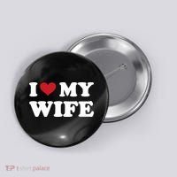 I Heart My Wife Button thumb 0