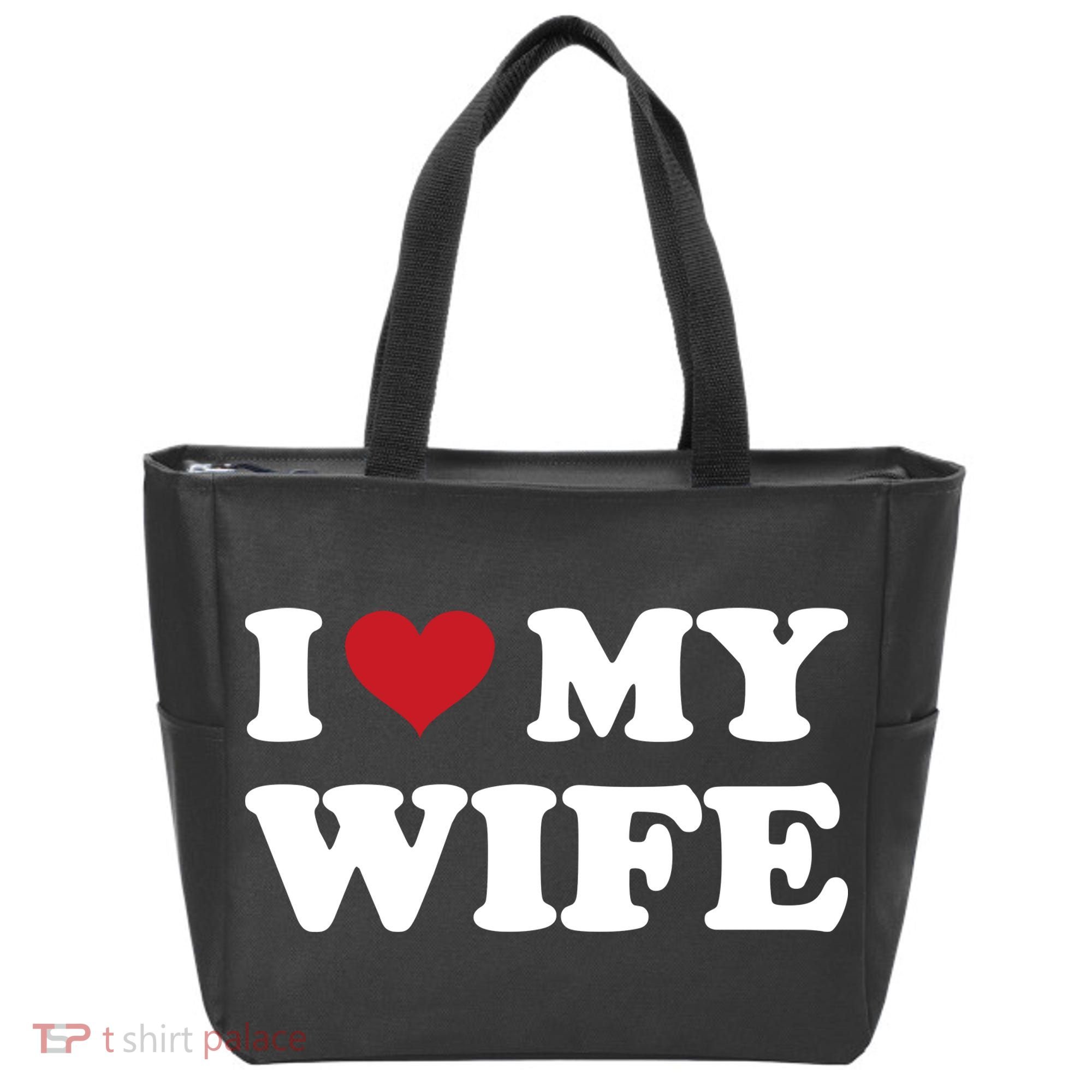 I Heart My Wife Tote Bag