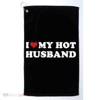 I Heart My Hot Husband Golf Towel thumb 0