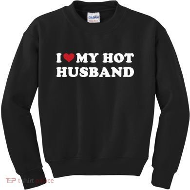 I Heart My Hot Husband Kids Sweatshirt