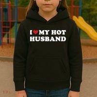 I Heart My Hot Husband Kids Hoodie thumb 3