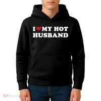 I Heart My Hot Husband Kids Hoodie thumb 4
