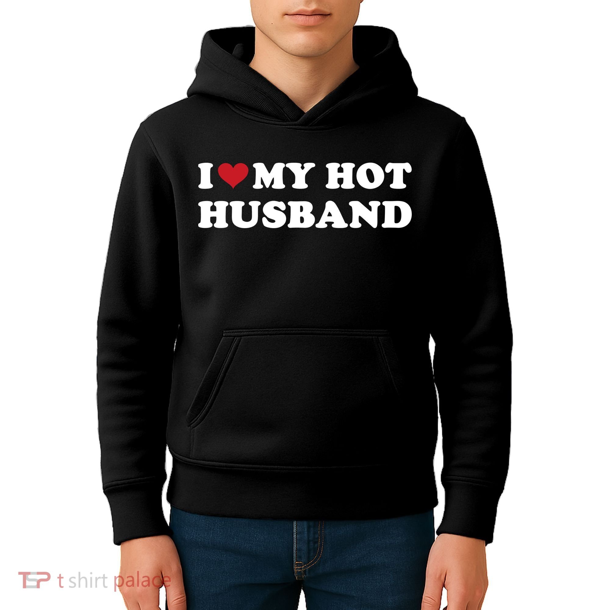 I Heart My Hot Husband Kids Hoodie