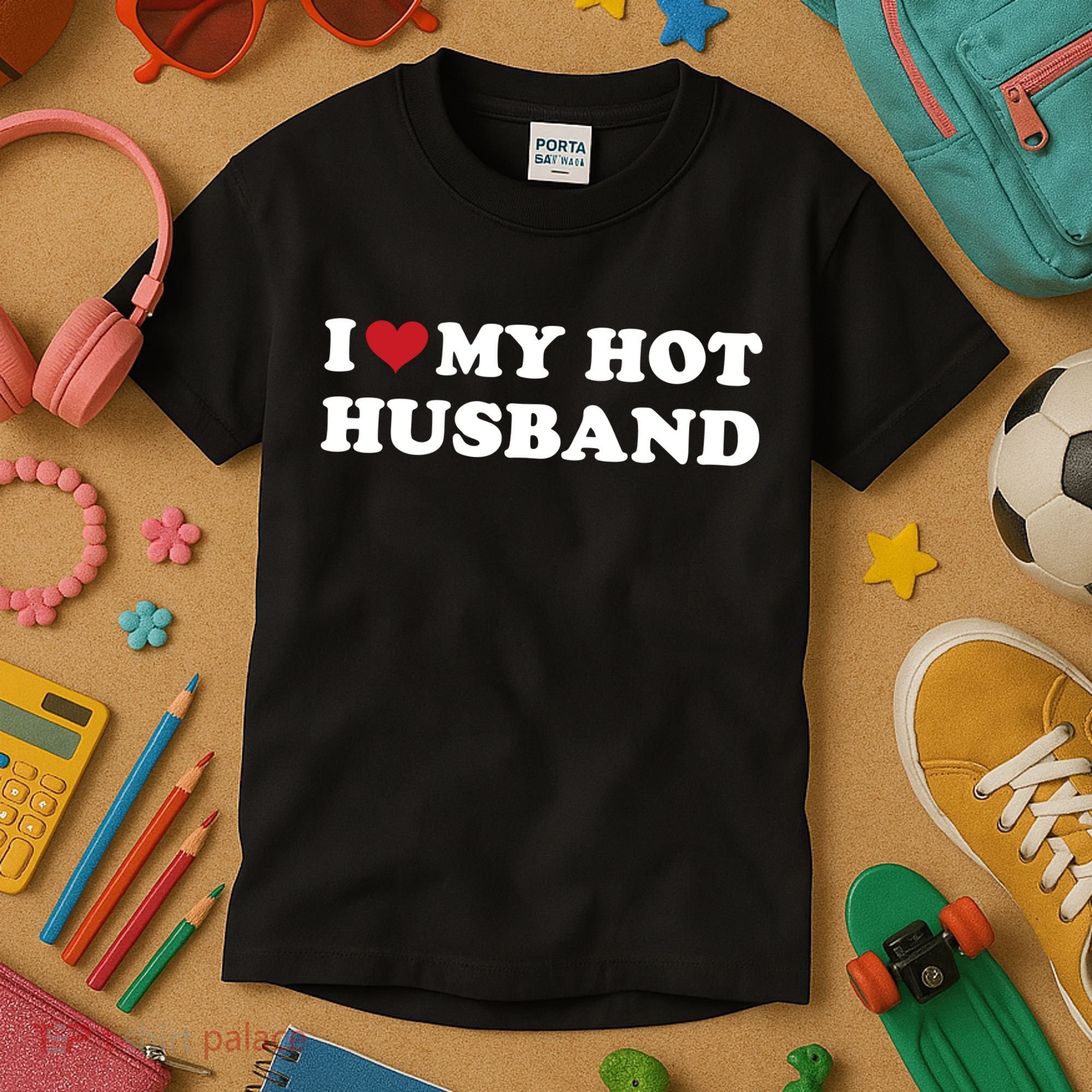 I Heart My Hot Husband Kids T-Shirt