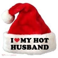 I Heart My Hot Husband Santa Hat thumb 0