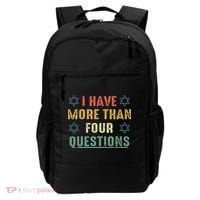 I Have More Than Four Questions Funny Passover Seder Backpack thumb 0