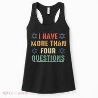 I Have More Than Four Questions Funny Passover Seder Women's Tank Top thumb 0