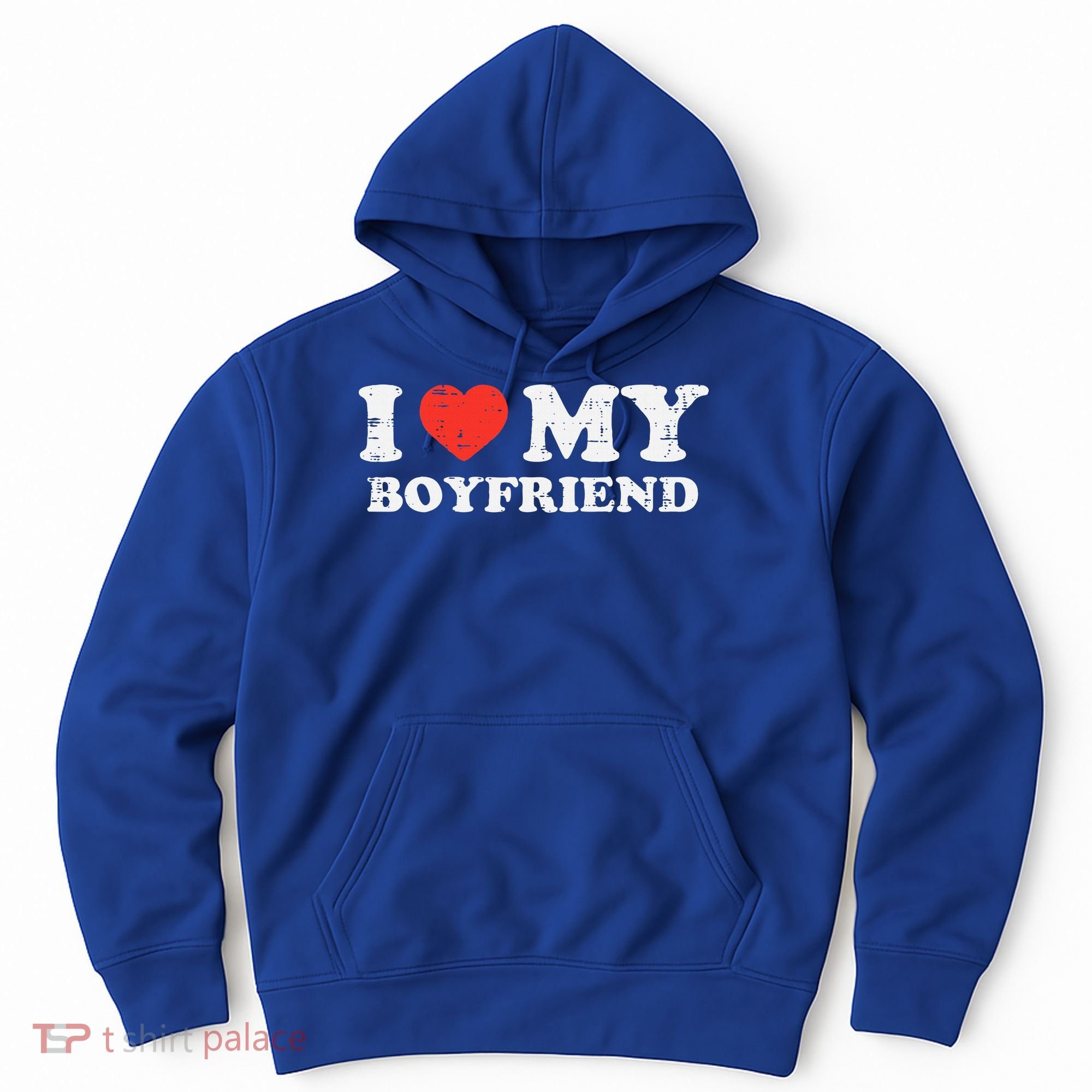 I Heart My Boyfriend Love Bf Couple Match Girlfriend  Hoodie
