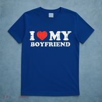 I Heart My Boyfriend Love Bf Couple Match Girlfriend  T-Shirt thumb 5