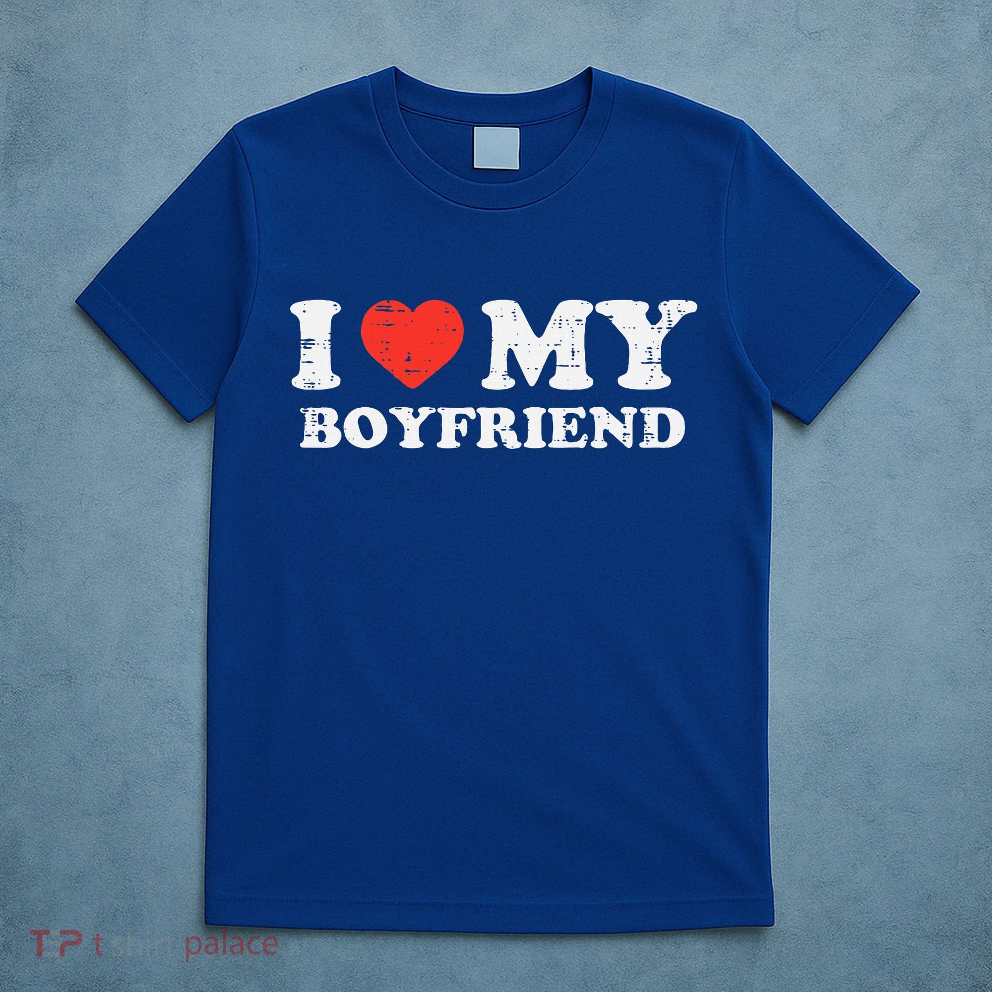 I Heart My Boyfriend Love Bf Couple Match Girlfriend  T-Shirt