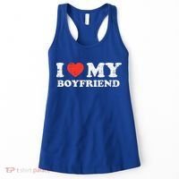 I Heart My Boyfriend Love Bf Couple Match Girlfriend  Women's Tank Top thumb 0