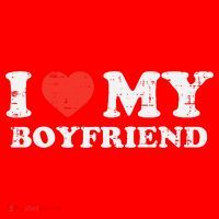 I Heart My Boyfriend Love Bf Couple Match Girlfriend  Santa Hat thumb 1