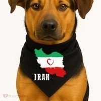 Iran Heart Map Pride For Patriotic Souls USA-Made Doggie Bandana thumb 1