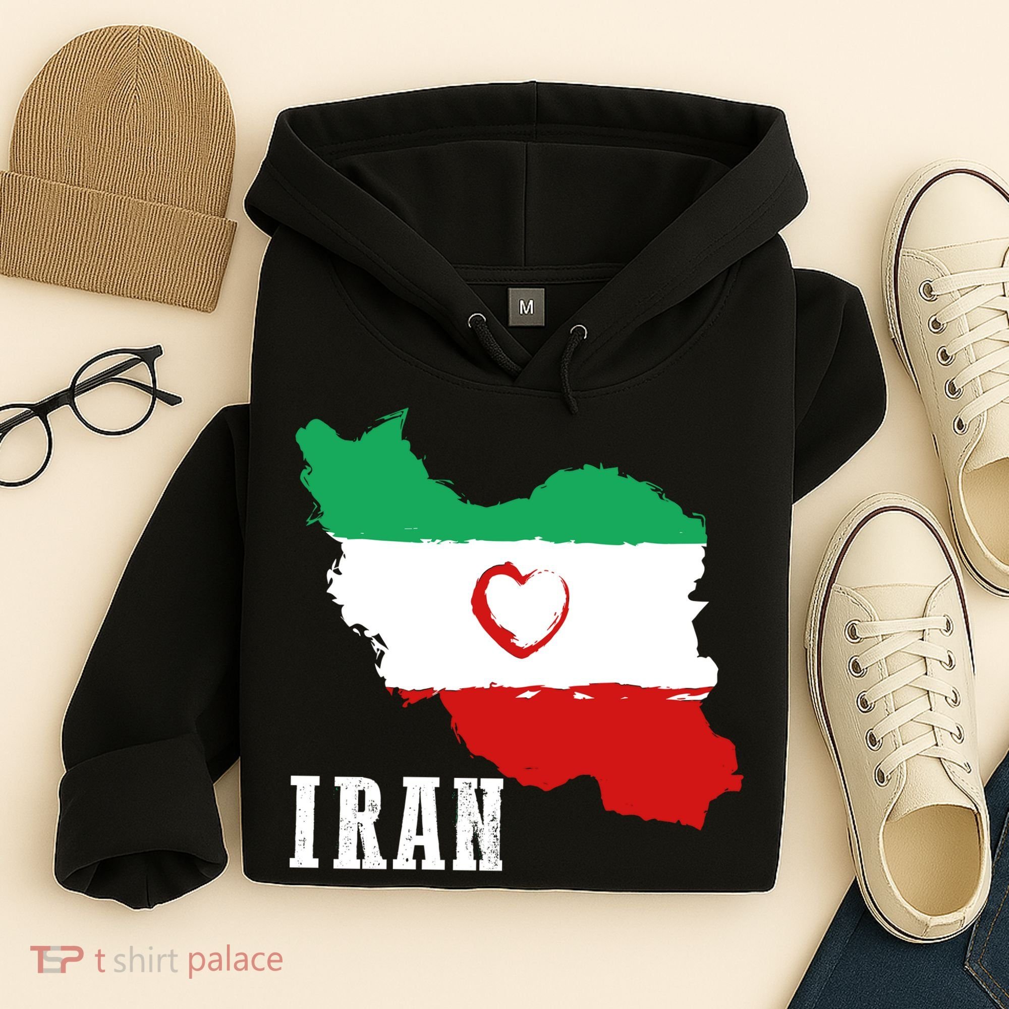 Iran Heart Map Pride For Patriotic Souls Hoodie
