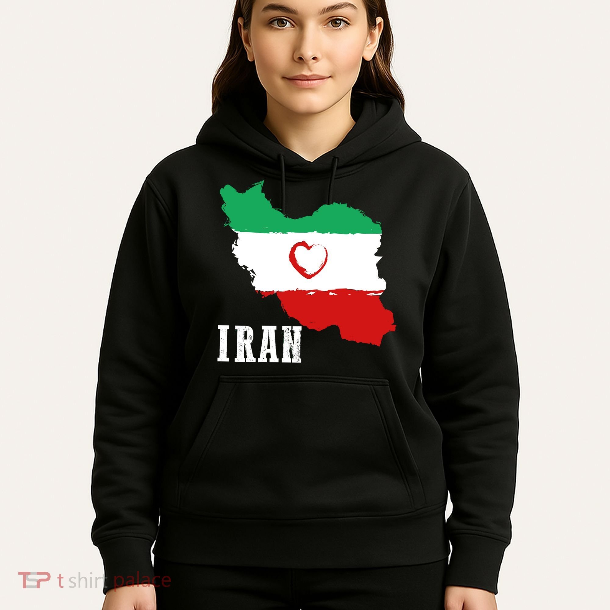 Iran Heart Map Pride For Patriotic Souls Hoodie