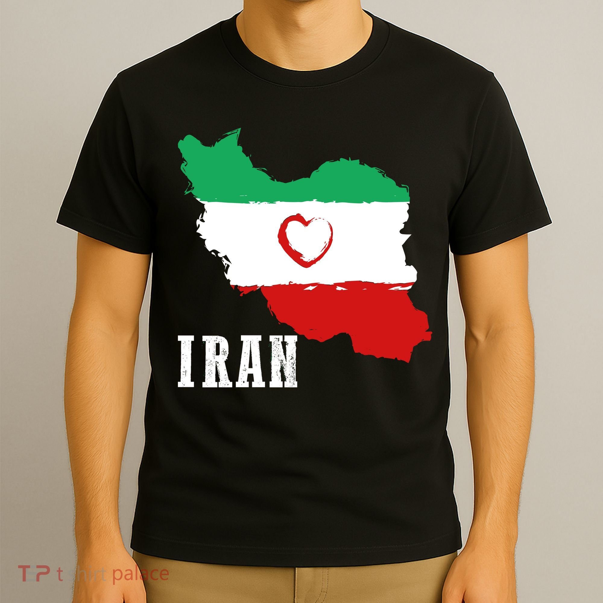 Iran Heart Map Pride For Patriotic Souls T-Shirt