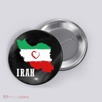 Iran Heart Map Pride For Patriotic Souls Button thumb 0