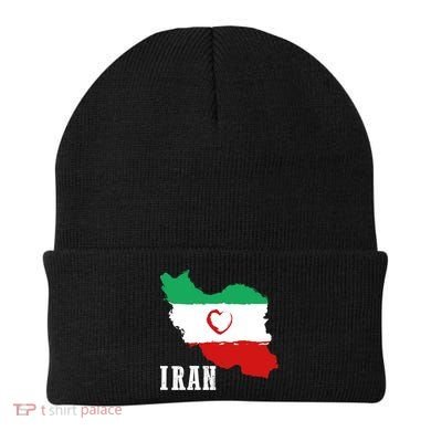 Iran Heart Map Pride For Patriotic Souls Beanie