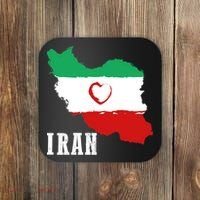 Iran Heart Map Pride For Patriotic Souls Coaster thumb 0