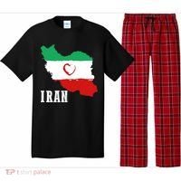 Iran Heart Map Pride For Patriotic Souls Pajama Set thumb 0