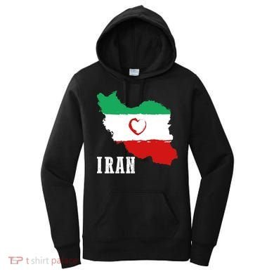 Iran Heart Map Pride For Patriotic Souls Women's Hoodie