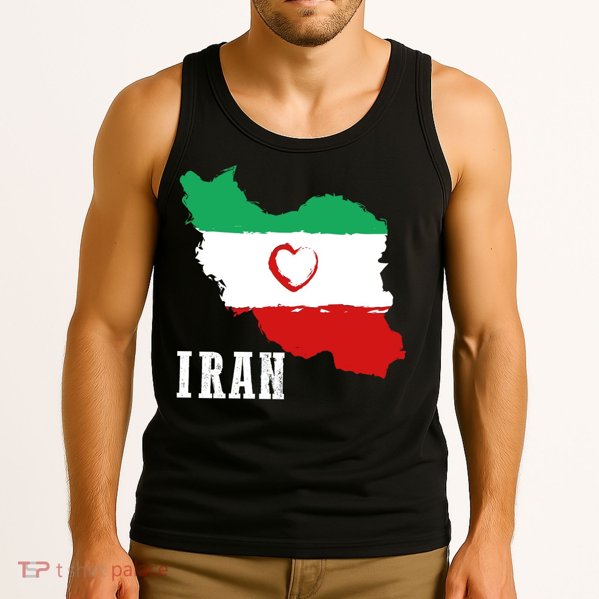 Iran Heart Map Pride For Patriotic Souls Tank Top