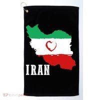 Iran Heart Map Pride For Patriotic Souls Golf Towel thumb 0