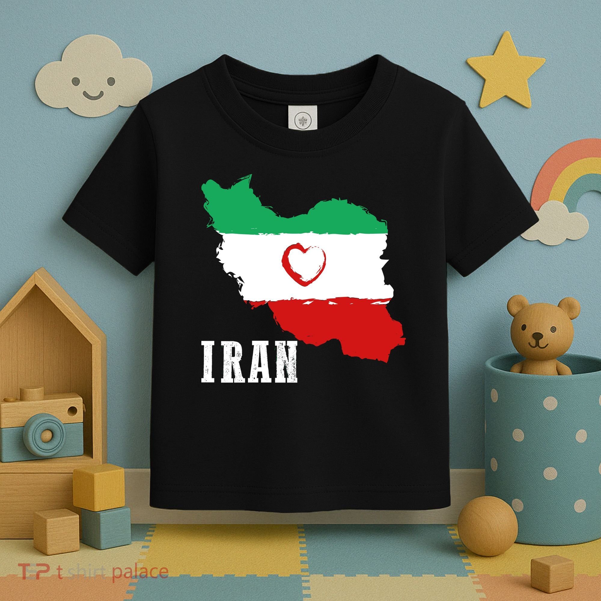 Iran Heart Map Pride For Patriotic Souls Toddler T-Shirt