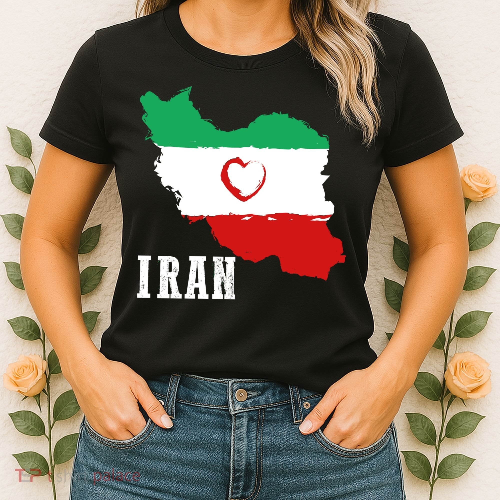 Iran Heart Map Pride For Patriotic Souls Women's T-Shirt