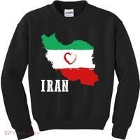 Iran Heart Map Pride For Patriotic Souls Kids Sweatshirt thumb 0