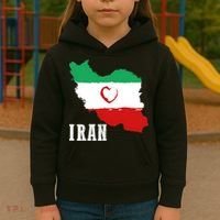 Iran Heart Map Pride For Patriotic Souls Kids Hoodie thumb 3