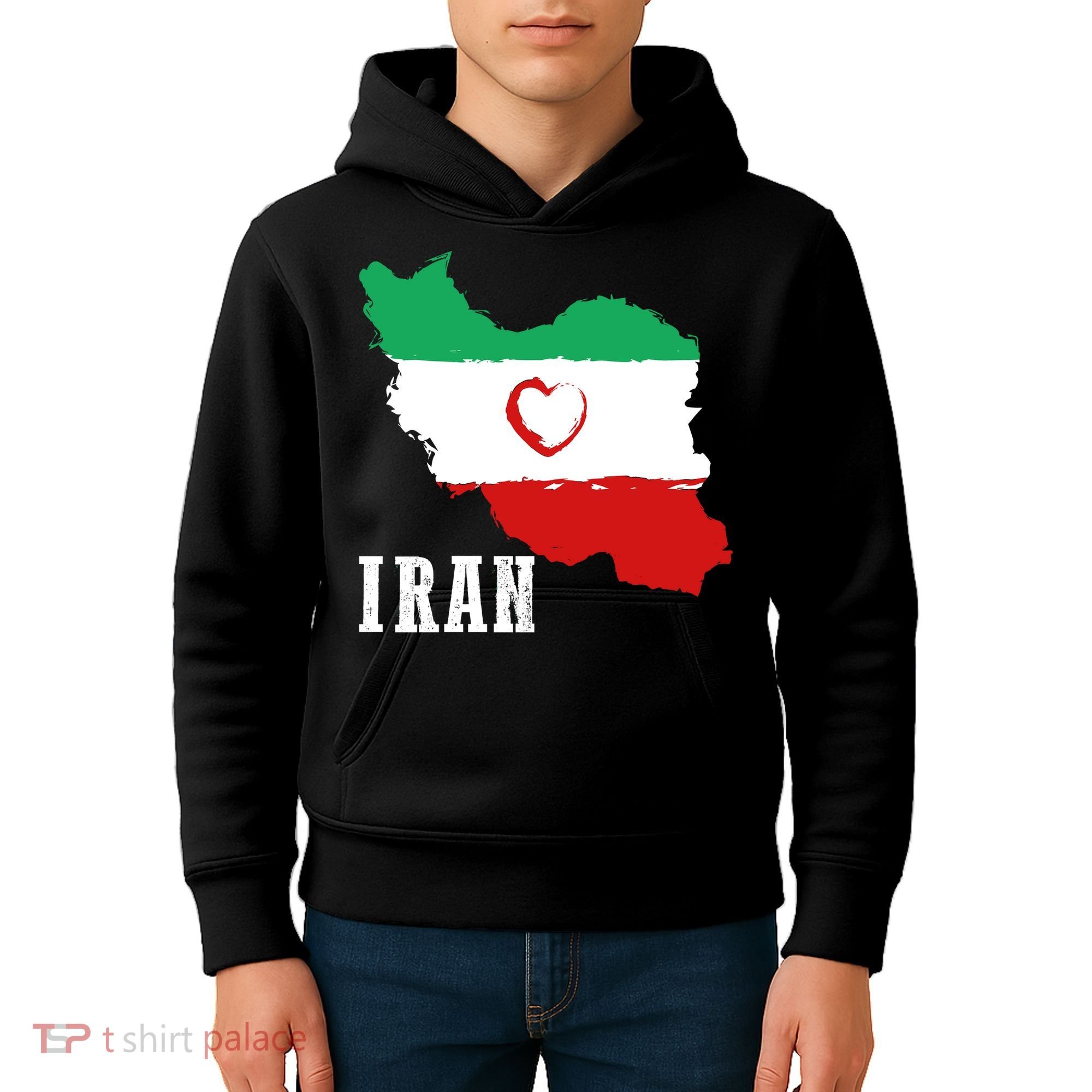 Iran Heart Map Pride For Patriotic Souls Kids Hoodie