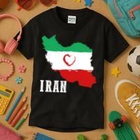 Iran Heart Map Pride For Patriotic Souls Kids T-Shirt thumb 3