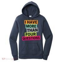I Have More Than Four Questions Funny Happy Passover Women's Hoodie thumb 0