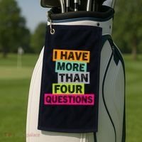 I Have More Than Four Questions Funny Happy Passover Golf Towel thumb 2
