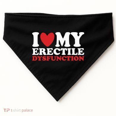 I Heart My Erectile Dysfunction USA-Made Doggie Bandana