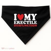 I Heart My Erectile Dysfunction USA-Made Doggie Bandana thumb 0