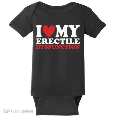 I Heart My Erectile Dysfunction Baby Bodysuit