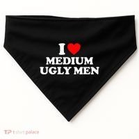 I Heart Medium Ugly USA-Made Doggie Bandana thumb 0
