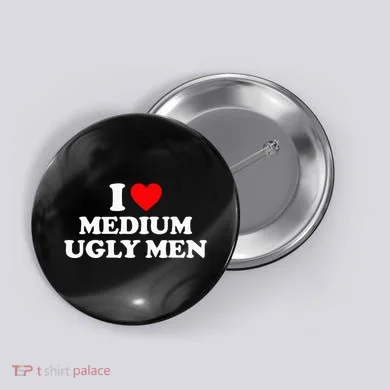 I Heart Medium Ugly Button