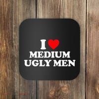 I Heart Medium Ugly Coaster thumb 0