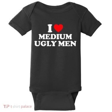 I Heart Medium Ugly Baby Bodysuit