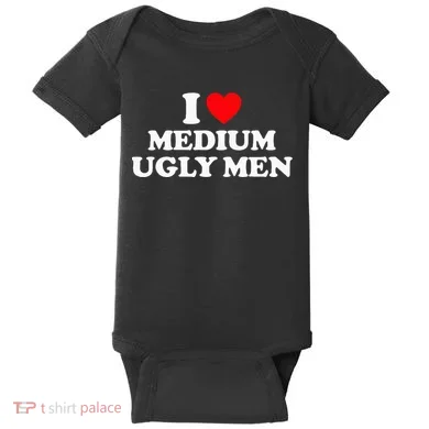 I Heart Medium Ugly Baby Bodysuit