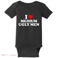I Heart Medium Ugly Baby Bodysuit thumb 0
