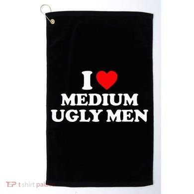 I Heart Medium Ugly Golf Towel