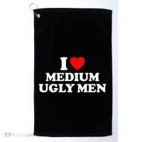 I Heart Medium Ugly Golf Towel thumb 0