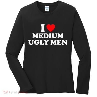 I Heart Medium Ugly Women's Long Sleeve Shirt