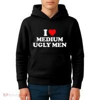 I Heart Medium Ugly Kids Hoodie thumb 4